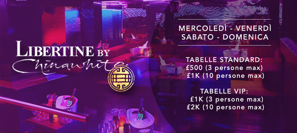 Libertine by Chinawhite VIP Tables